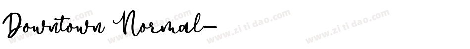 Downtown Normal字体转换